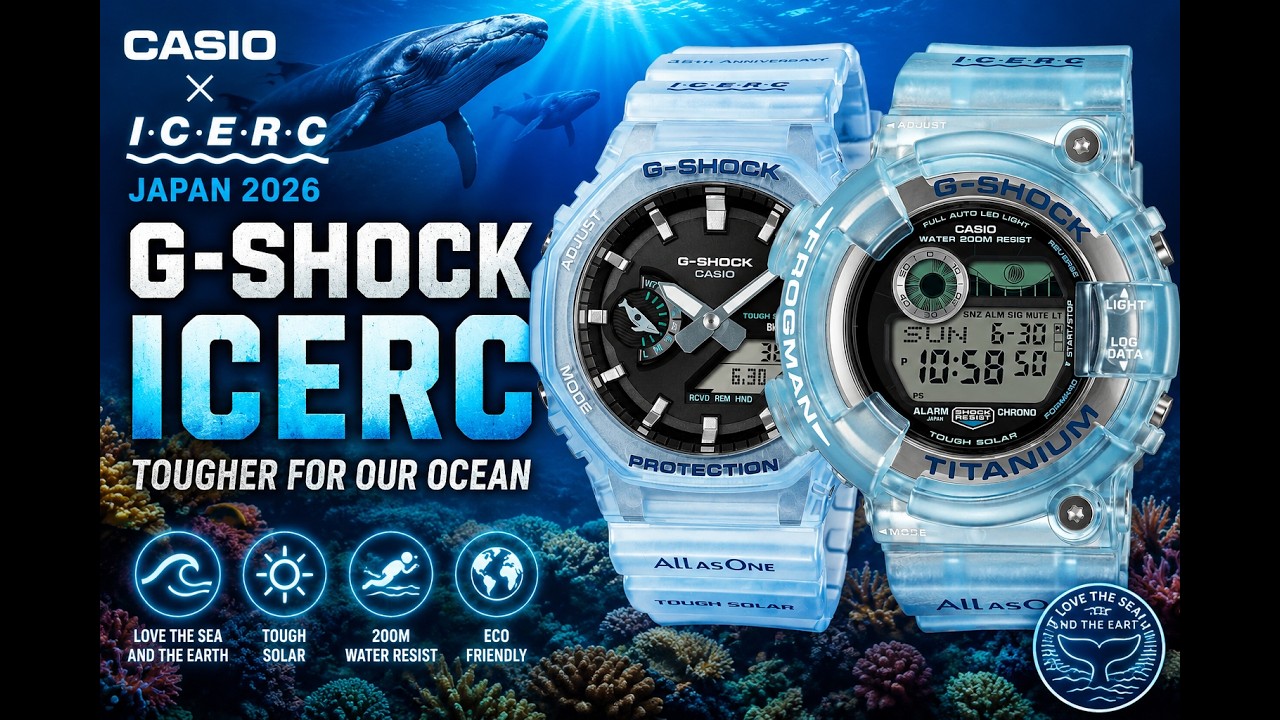 Casio x ICERC Japan 2026: Skeleton Blue G-Shock Frogman, CasiOak