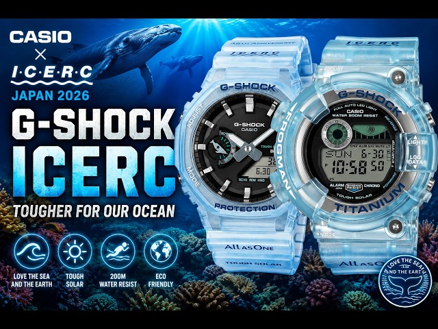 Casio x ICERC Japan 2026: Skeleton Blue G-Shock Frogman, CasiOak
