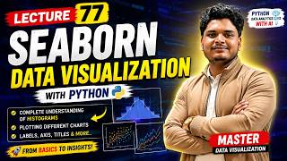 Lecture 77 | Python Seaborn Data Visualization 🔥 | Histograms, Charts & Labels Explained | Gopal