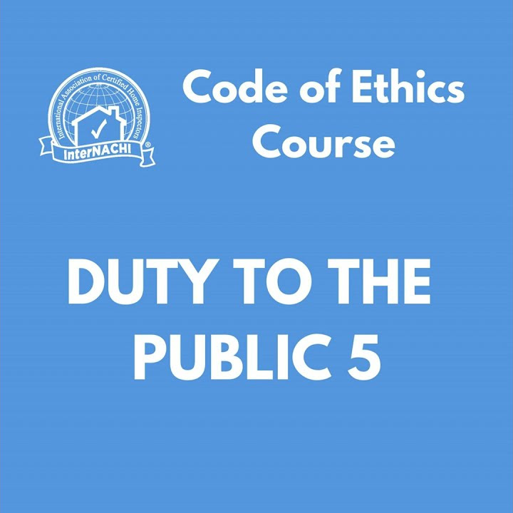 Episode 437 duty to the public 5 code of ethics course youtube