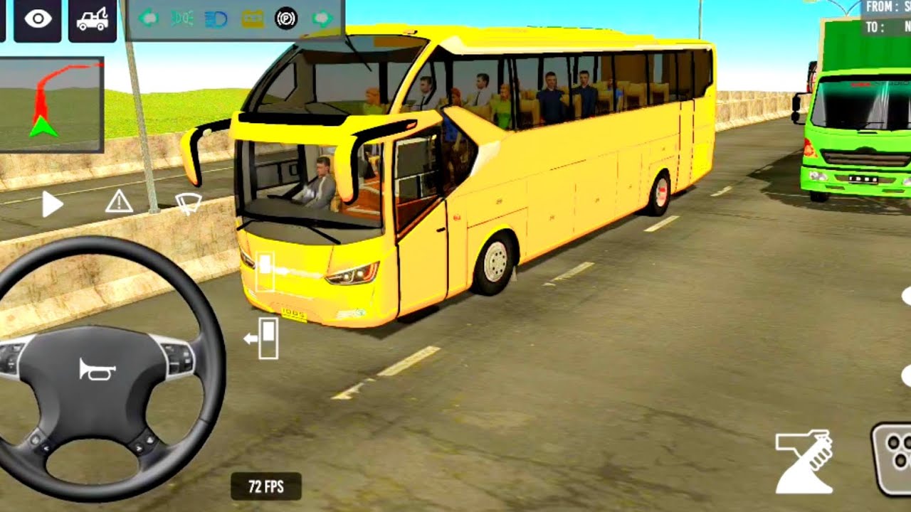 🔥Bus simulator indonesia ll new euro coach bus simulator ll