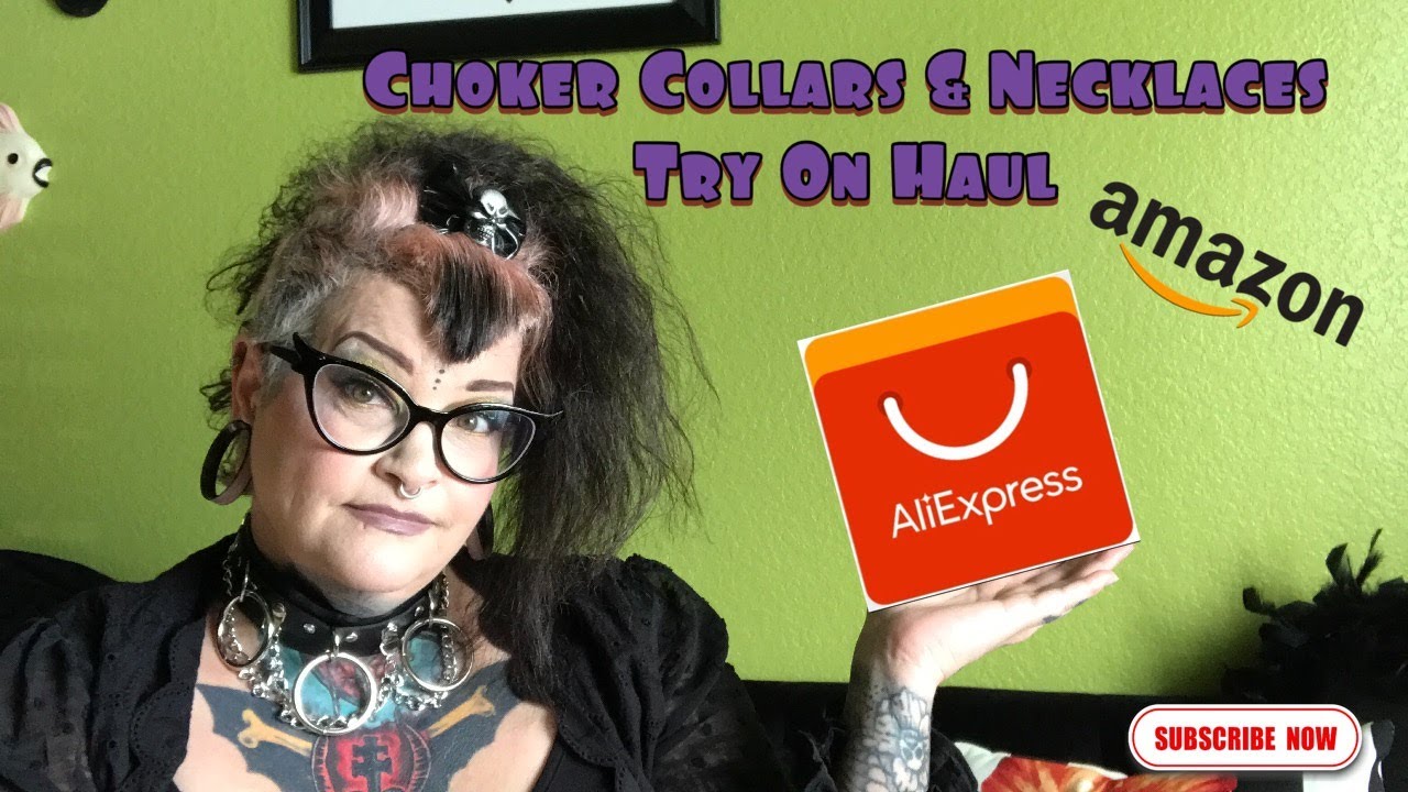 Choker Collars and Necklaces Try On Haul Amazon and AliExpress!!!