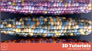 Texturing and Rendering Tutorial - Rainbow Corn Adobe Substance 3D Painter, Stager, & Photoshop