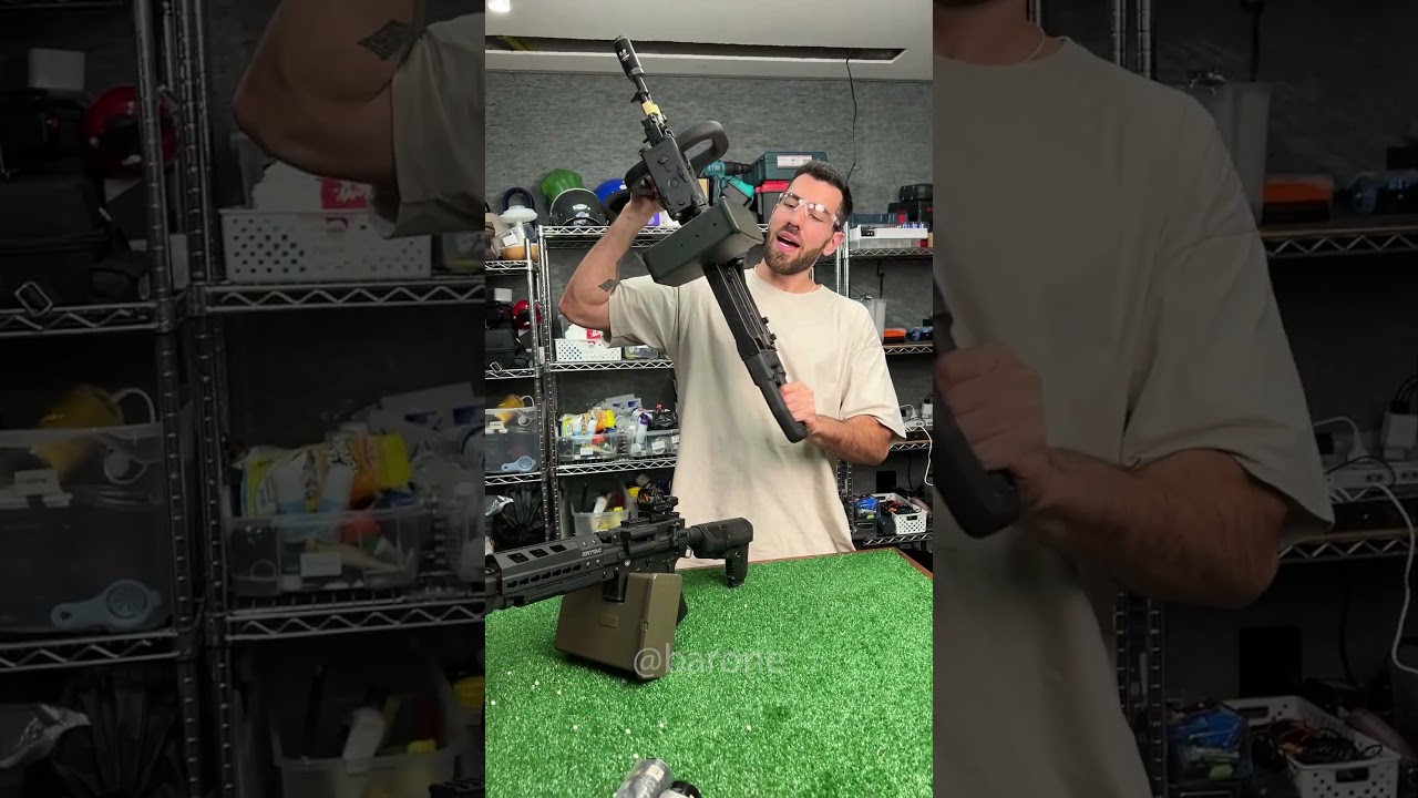 Testando dois brinquedos de Airsoft com bala tra&ccedil;ante! 😱 (Brinquedo testado em ambiente controlado)