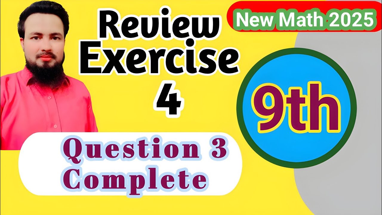 Class 9th Math New Book Review Exercise 4 Question 3(i-iv)9th Maths ...