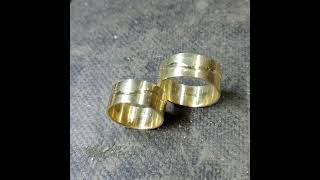 Gold weeding ring handmade 14k!