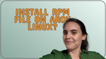 Unix: Install RPM file on Arch Linux?