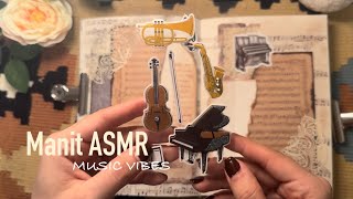 ASMR | 🎹🎻🎼🎷Music Vibes Decorating | No Talking