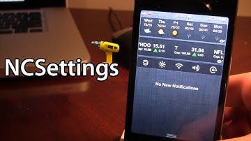 NCSettings - Notification Center Settings (Cydia Tweak)