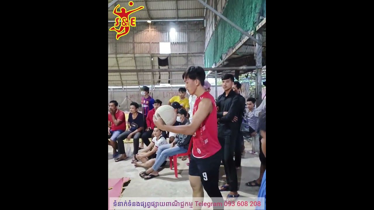 Chhao Mengtor Is The Best Volleyball Match And Service - Amazing Time Of Volleyball Attack