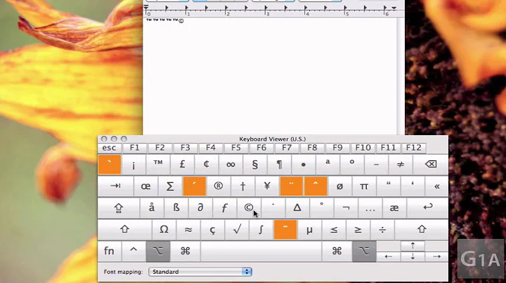 Mac OS X : How To : View the "Keyboard Viewer"