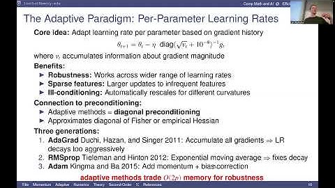 Lecture 5: Adaptive Optimization Methods