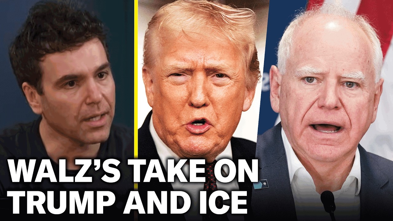 Tim Walz Talks Honestly About ICE, Trump, Tom Homan and Kristi Noem