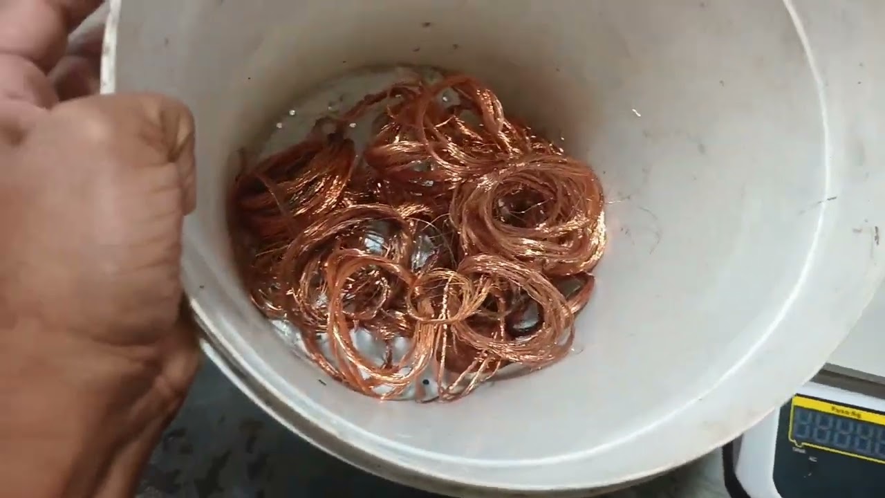 Revelado - Quantos kilos de cabo encapado eu preciso para ter 1 kg de cobre limpo - Parte 2