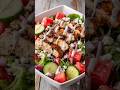 سلطة الدجاج المشوي والبطيخ🍉 #ترندات #food #عشاءلذيذ #salad #explore