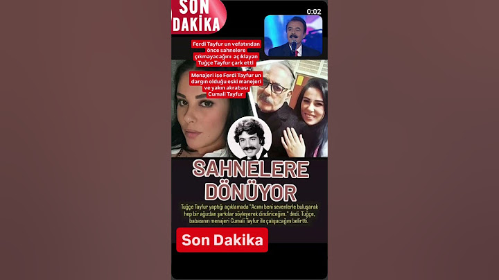Ferdi Tayfur un kızı sahneye döneceğini açıkladı #ferditayfur #ferdibaba #tuğçetayfur #magazin