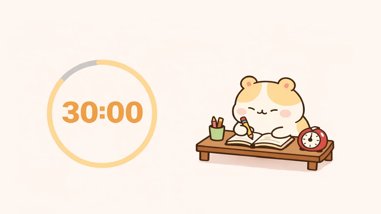 𝐂𝐨𝐳𝐲 𝐂𝐚𝐟𝐞 Music ☕ | Pomodoro Focus Timer 30/10 | Study & Work Music