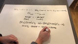 Thermo AP Chem Calculating Final Temp of a System with Calorimetry