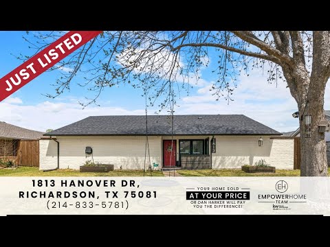 1813 Hanover Dr, Richardson, TX home video tour