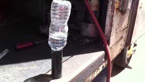 Trick Floating Bottle With Compressed Air