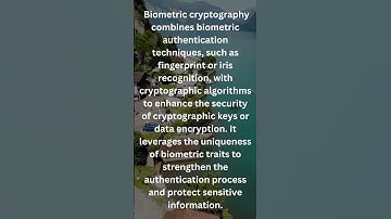 Biometric Cryptography