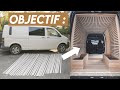 16 dcoupage des lattes et structures en tasseaux  fourgon van amnag vw transporter t5 t6 diy 