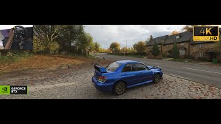 Ultrawide gameplay 2005 Subaru Impreza WRX STI - Forza Horizon 4 | Steering Wheel + Shifter | 4K