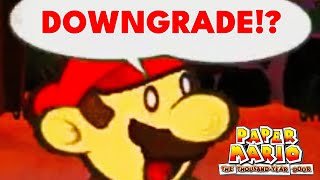 Paper Mario The Thousand Year Door for Switch DOWNGRADED!?