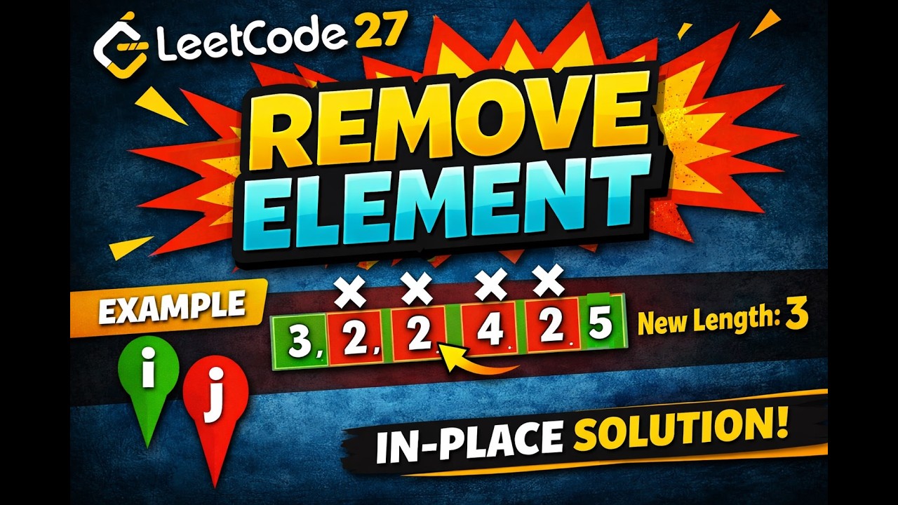27. REMOVE ELEMENT (LeetCode) - YouTube