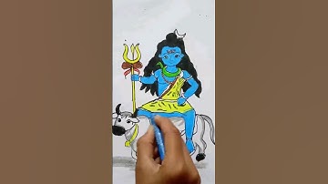 Shiva drawing easy,#drawing #shiv #mahadev #shorts #short #viral #trending #youtubeshorts