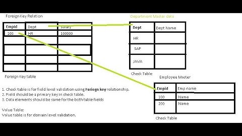 13. SAP ABAP DDIC Foreign Keys, Check Table - Class 13