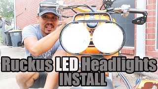 Installing LED Headlights on a Honda Ruckus #Ruckus #Rucklife