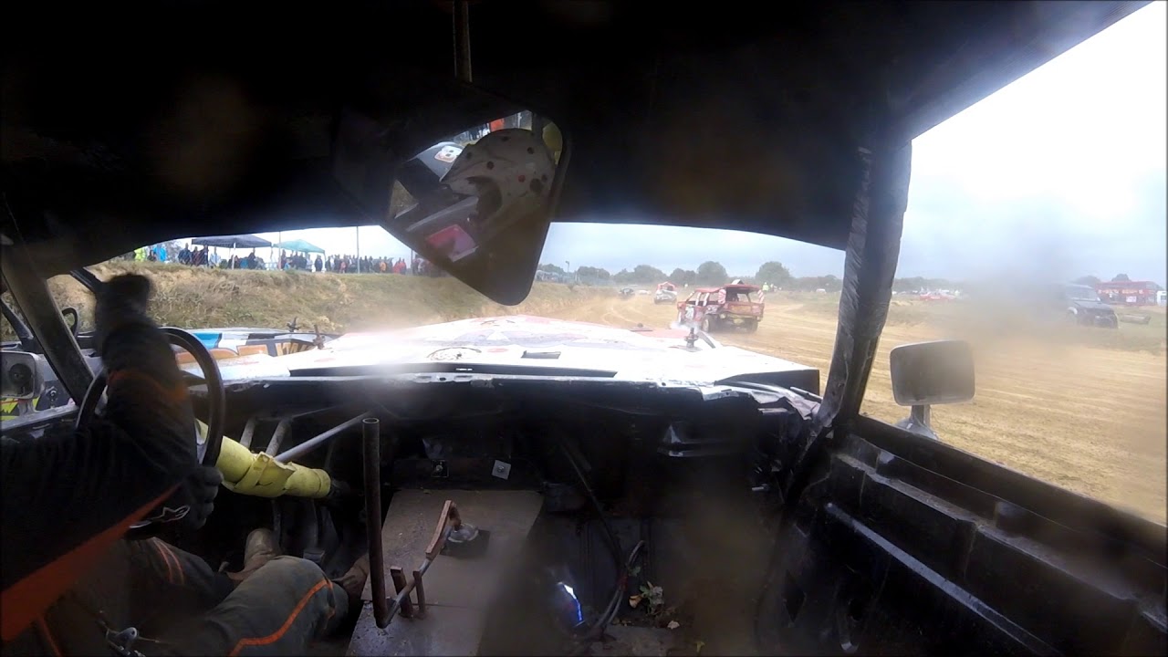 #403 George 'PIE' Tickner in-car footage from Unlimited Bangers ...