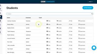 How to change a students password.
