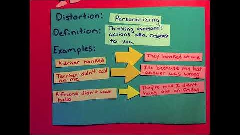 Cognitive Distortions: Personalizing