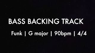 Funk BASS backing track | G major | 90pbm | 4/4