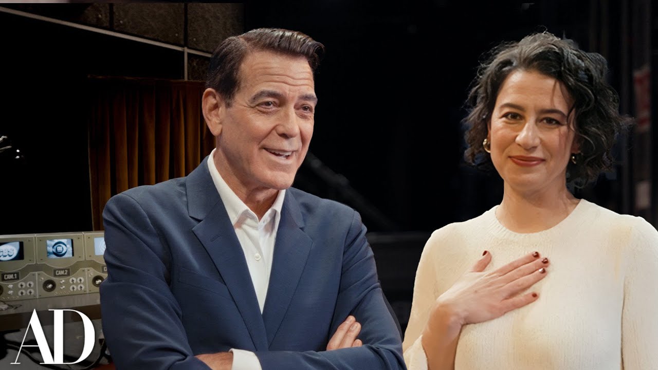 Touring the ‘Good Night, and Good Luck’ Broadway Set With George Clooney & Ilana Glazer