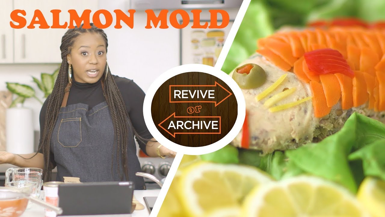 Canned Salmon & Gelatin?! Molded Salmon from the 1920s | Revive or Archive - YouTube Canned Salmon & Gelatin?! Molded Salmon from the 1920s | Revive or Archive - YouTube