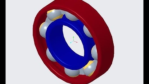 Ball bearing  Assembly in Creo