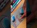 Muichiro Tokito Drawing eyes || Demon Slayer / Kimetsu no Yaiba #shorts #demonslayer