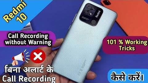 How To Call Recording in Redmi 10,Auto Call Record in Redmi 10,Redmi 10 Me Call Recording Keise Kare