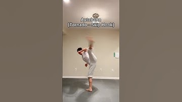 Autobahn Tutorial - Tornado Skip Hook Kick - Martial Arts Tricking - Autoban Taekwondo Karate