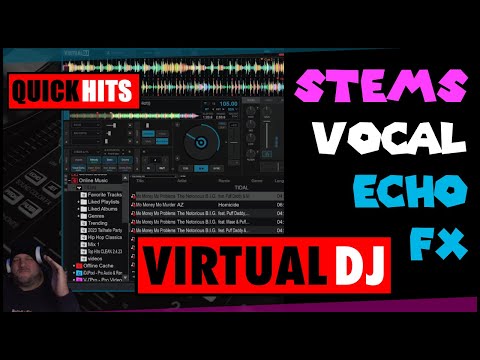 Vocal Stem Echo Out Virtual Dj 2023 Quick Hits Tutorial! This Is Too Easy!