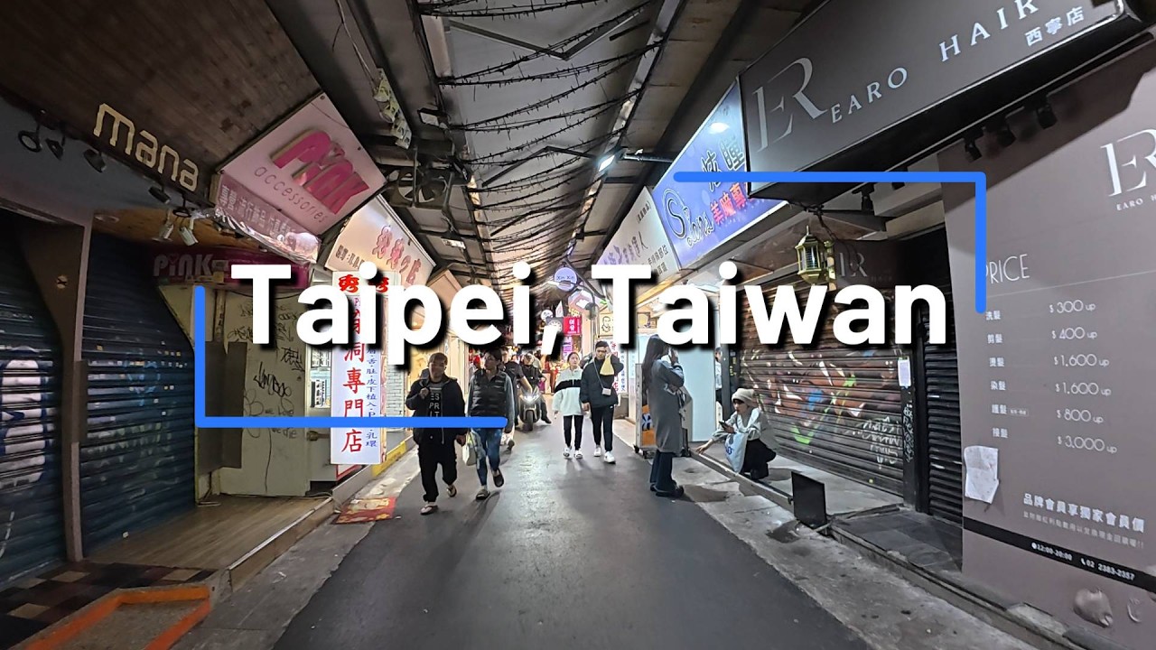 🇹🇼 Keep walking through the streets of Taipei late at night