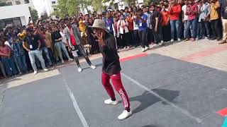 Best popping dance face off,bbd utkarsh 2020 dance competition,college dance performance,face off