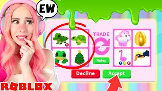 I ONLY Traded COLORS I HATE In Adopt Me For 24 Hours... Roblox Adopt Me Trading