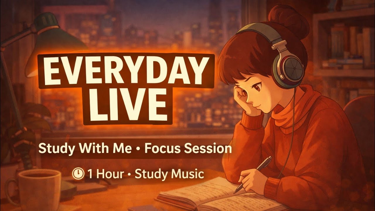 “EVERYDAY LIVE – Lofi Study Music for Focus & Concentration