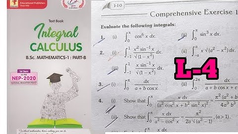 BSC Maths 1 sem part B| chapter 1 L-4 definite integrals krishna Prakashan | ex-1|#maths #bscmaths 
