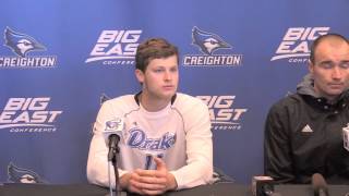 Drake vs Creighton Men's Soccer Post Game Interview Drake