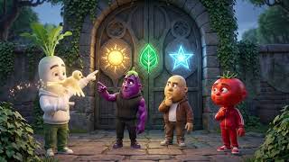 The Four Vegetable Friends 🥔🍅🍆🥕 | Magical Forest Adventure | 3D Cartoon Story News
